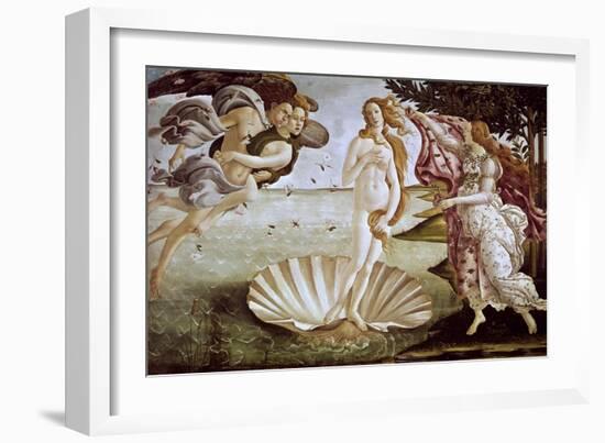 The Birth of Venus, Ca. 1485-Sandro Botticelli-Framed Giclee Print