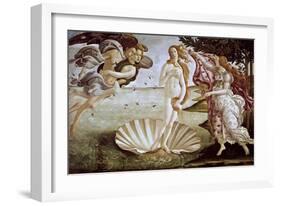 The Birth of Venus, Ca. 1485-Sandro Botticelli-Framed Giclee Print