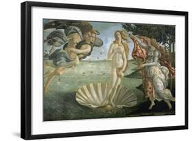 The Birth of Venus, Ca. 1485-Sandro Botticelli-Framed Giclee Print