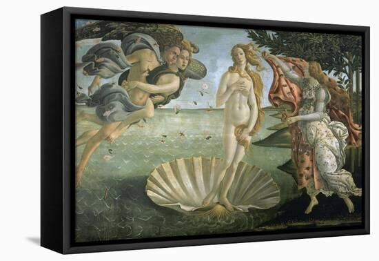 The Birth of Venus, Ca. 1485-Sandro Botticelli-Framed Stretched Canvas