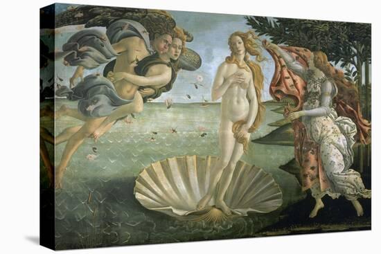 The Birth of Venus, Ca. 1485-Sandro Botticelli-Stretched Canvas