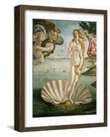 The Birth of Venus, Detail, c.1485-Sandro Botticelli-Framed Giclee Print