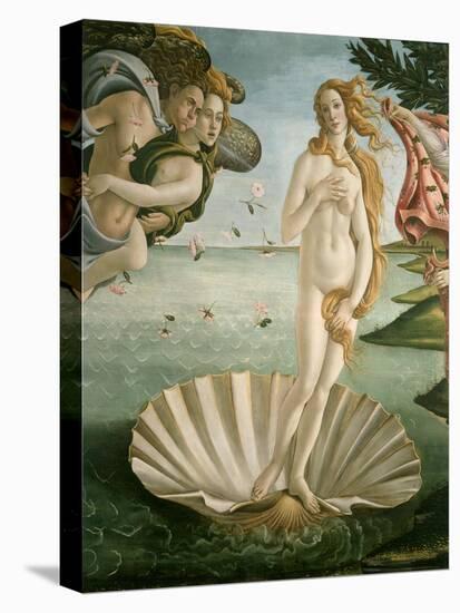 The Birth of Venus, Detail, c.1485-Sandro Botticelli-Stretched Canvas