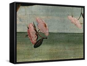 The Birth of Venus-Detail of Flower Blossoms-Sandro Botticelli-Framed Stretched Canvas