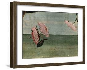 The Birth of Venus-Detail of Flower Blossoms-Sandro Botticelli-Framed Giclee Print