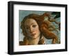 The Birth of Venus (Head of Venus), 1486-Sandro Botticelli-Framed Premium Giclee Print