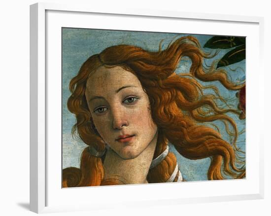 The Birth of Venus (Head of Venus), 1486-Sandro Botticelli-Framed Giclee Print