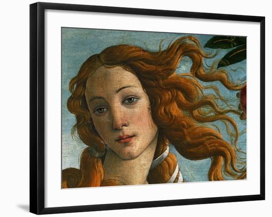 The Birth of Venus (Head of Venus), 1486-Sandro Botticelli-Framed Giclee Print