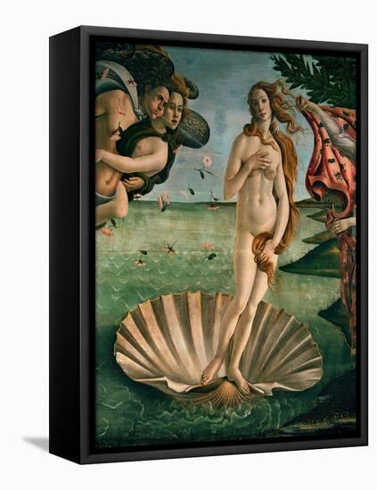 The Birth of Venus (Venus Anadyomene), Detail-Sandro Botticelli-Framed Stretched Canvas