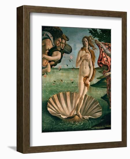 The Birth of Venus (Venus Anadyomene), Detail-Sandro Botticelli-Framed Giclee Print