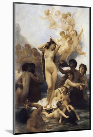 The Birth of Venus-William Adolphe Bouguereau-Mounted Premium Giclee Print