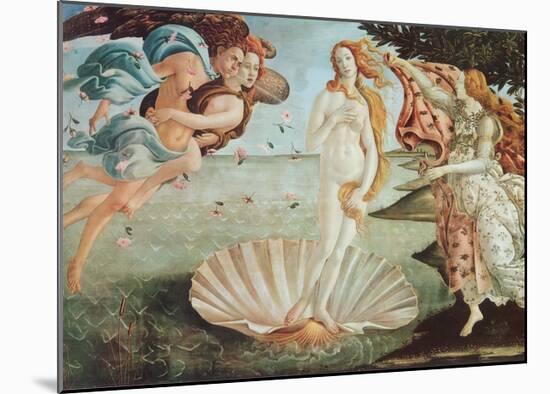 The Birth of Venus-Sandro Botticelli-Mounted Art Print