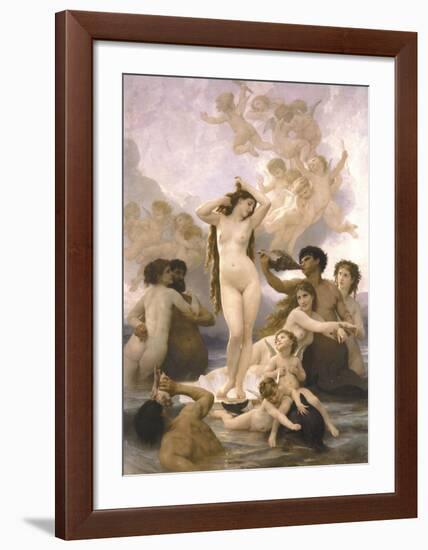 The Birth of Venus-William-Adolphe Bouguereau-Framed Art Print