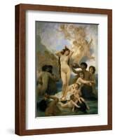 The birth of Venus-Adolphe William Bouguereau-Framed Giclee Print