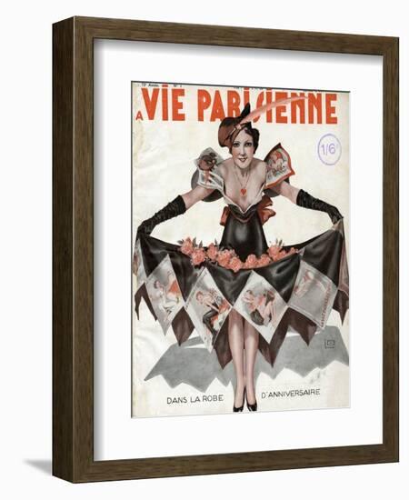 The Birthday Dress-Georges Leonnec-Framed Art Print