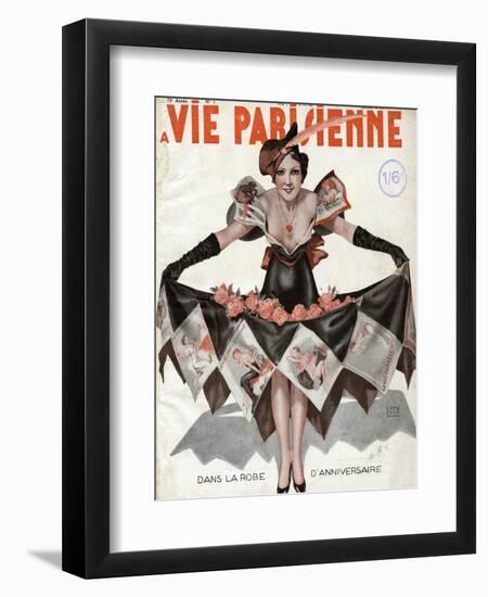 The Birthday Dress-Georges Leonnec-Framed Art Print