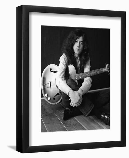 The Birthday of Jimmy Page, Led Zeppelin Guitarist-null-Framed Photographic Print