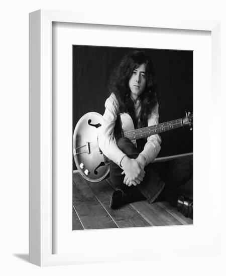 The Birthday of Jimmy Page, Led Zeppelin Guitarist-null-Framed Photographic Print