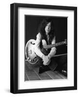 The Birthday of Jimmy Page, Led Zeppelin Guitarist-null-Framed Premium Photographic Print