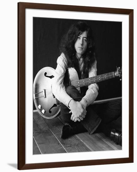 The Birthday of Jimmy Page, Led Zeppelin Guitarist-null-Framed Photographic Print