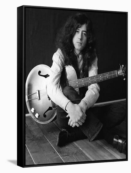 The Birthday of Jimmy Page, Led Zeppelin Guitarist-null-Framed Stretched Canvas