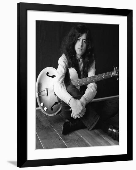 The Birthday of Jimmy Page, Led Zeppelin Guitarist-null-Framed Photographic Print