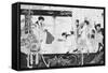 'The Birthday of Madame Cigale', c1893-Aubrey Beardsley-Framed Stretched Canvas