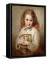 The Birthday Present-George Elgar Hicks-Framed Stretched Canvas