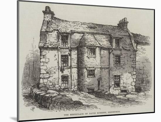 The Birthplace of David Roberts, Edinburgh-Samuel Read-Mounted Giclee Print
