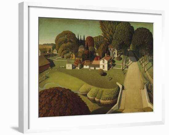 The Birthplace of Herbert Hoover, West Branch, Iowa, 1931-Grant Wood-Framed Giclee Print