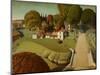 The Birthplace of Herbert Hoover, West Branch, Iowa, 1931-Grant Wood-Mounted Art Print