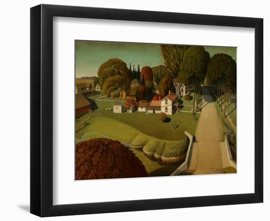 The Birthplace of Herbert Hoover, West Branch, Iowa, 1931-Grant Wood-Framed Giclee Print