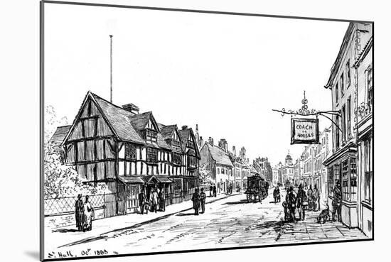 The Birthplace of Shakespeare, Stratford-Upon-Avon, Warwickshire, 1885-Edward Hull-Mounted Giclee Print