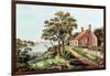 The Birthplace of Washington at Bridges Creek-Currier & Ives-Framed Giclee Print