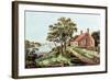 The Birthplace of Washington at Bridges Creek-Currier & Ives-Framed Giclee Print