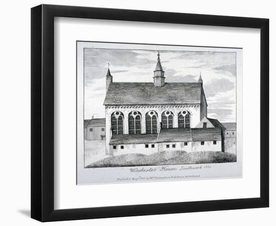 The Bishop of Winchester's Palace, Winchester House, Southwark, London, 1801-William Richardson-Framed Premium Giclee Print