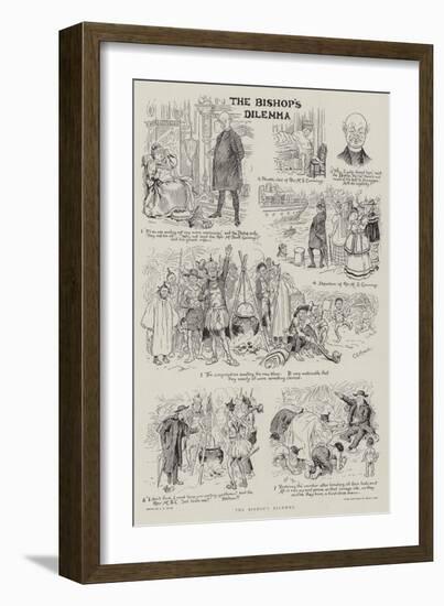 The Bishop's Dilemma-Charles Edmund Brock-Framed Giclee Print