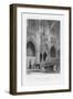 The Bishop's Throne, Exeter Cathedral, Devon, C1836-C1842-Benjamin Winkles-Framed Giclee Print