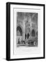 The Bishop's Throne, Exeter Cathedral, Devon, C1836-C1842-Benjamin Winkles-Framed Giclee Print