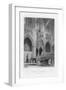 The Bishop's Throne, Exeter Cathedral, Devon, C1836-C1842-Benjamin Winkles-Framed Giclee Print