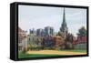 The Bishops Palace, Chichester-Alfred Robert Quinton-Framed Stretched Canvas