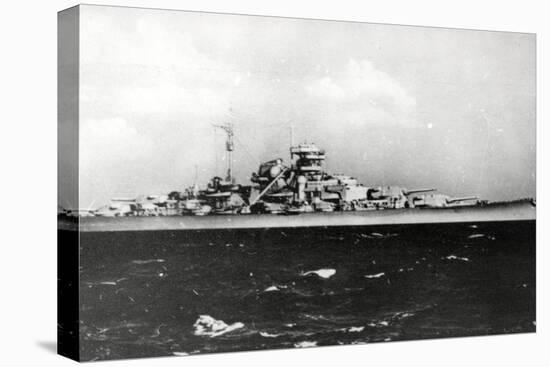 The Bismark - German Battleship-null-Stretched Canvas