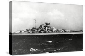 The Bismark - German Battleship-null-Stretched Canvas