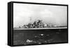 The Bismark - German Battleship-null-Framed Stretched Canvas