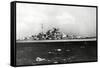 The Bismark - German Battleship-null-Framed Stretched Canvas