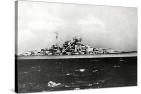 The Bismark - German Battleship-null-Stretched Canvas