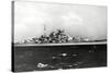 The Bismark - German Battleship-null-Stretched Canvas