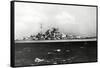The Bismark - German Battleship-null-Framed Stretched Canvas