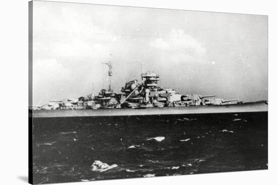 The Bismark - German Battleship-null-Stretched Canvas