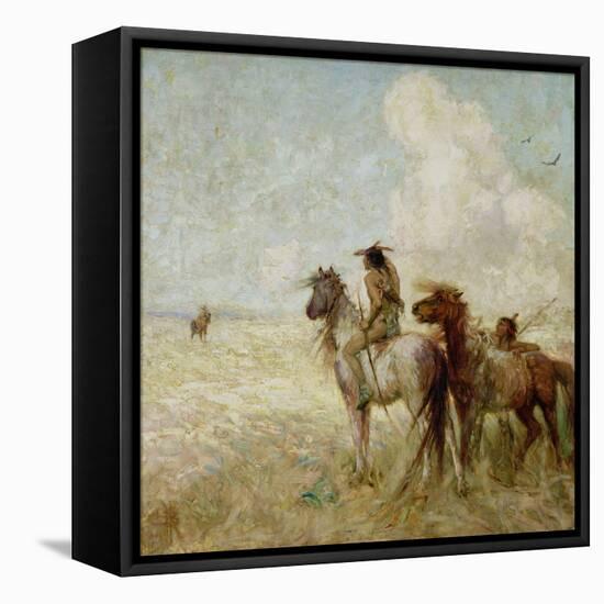 The Bison Hunters-Nathaniel Hughes John Baird-Framed Stretched Canvas